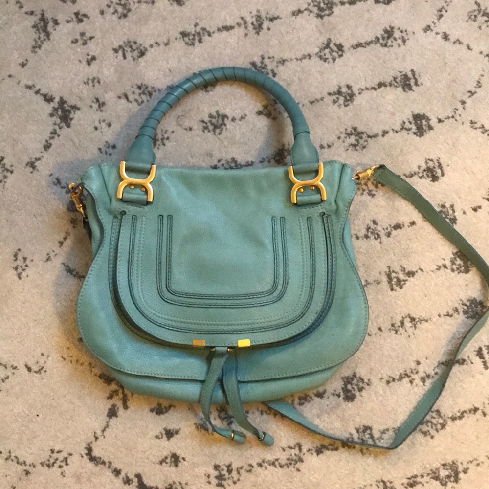 Chloé Medium Marcie Satchel Bag - Jade